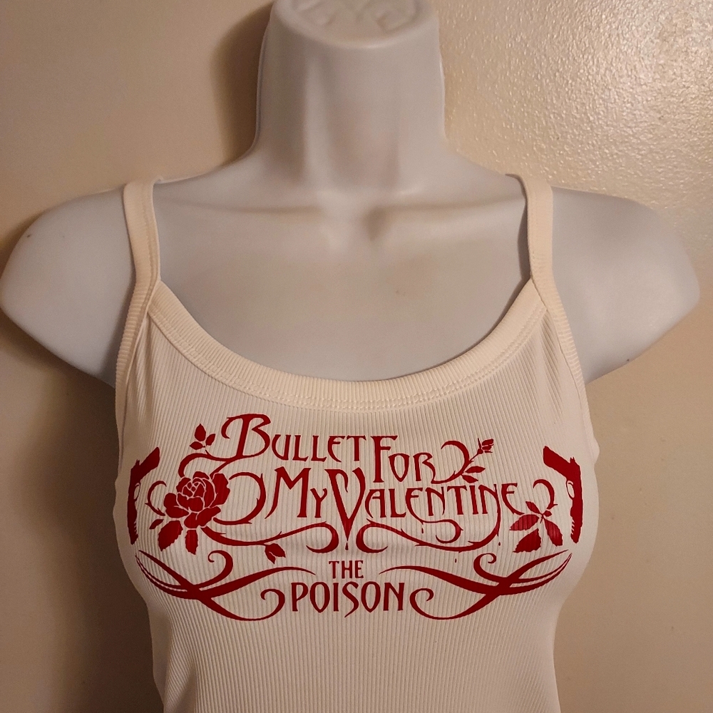 Bullet for my valentine tank top the poison bullet for my valentine Crop Top